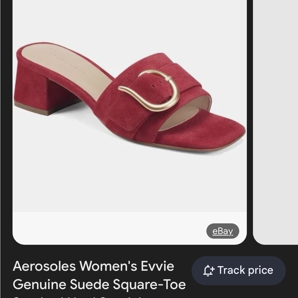 Red kitten heels